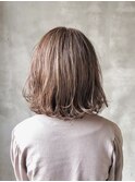 ハイライト×ミディアム 白髪ぼかしも◎