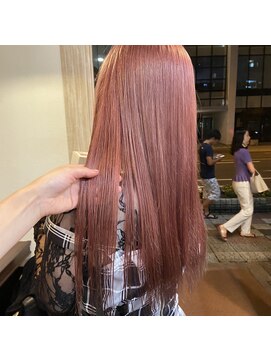 ボアップ 京橋店(boappu) #ブリーチカラー　#ピンク　#ペールピンク