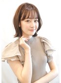 外はねボブ×ツヤ感グレージュ☆