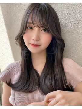 ロンド マーレ 天神大名店(Lond mare) 韓国くびれヘア/フェミニンロング/韓国ヘア/チェリーブラウン