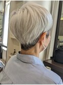 大人グレイヘア/手入れの楽なショートヘア/白金高輪/髪質改善