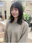 レイヤーカット　ブリーチなしカラー　グレージュ　矢場町　栄