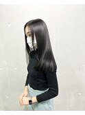 黒髪/グレージュカラー/ココアベージュ/ヘルシーロング/表参道
