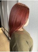 【レッドオレンジ×ブリーチなし】