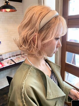 ボアップ(boappu) #ブロンドカラー#ハイトーンベージュ#ブロンドヘア#ケアブリーチ