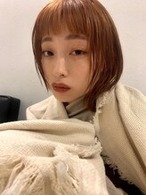 ヌークバイラヴェスト 四日市(neuk by lovest)&nbsp;〔mirisa〕チェリーブラウン　パツンとロブ　style