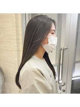 ジーナ 福岡藤崎(Zina) [Zina藤崎]髪質改善/オリーブベージュ/韓国ヘア/前髪/顔周り