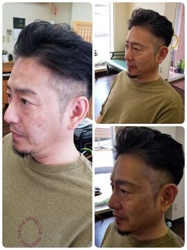 クリア 美容室 男前な2ブロックスタイル♪