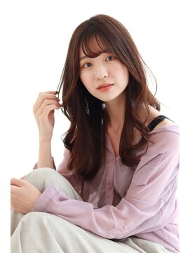 ビューティーアンドフリーハコ(Beauty&Free HACO) 韓国風巻き/フェイスレイヤー/無造作セミロング