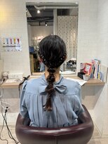 コワファーストナガサキシャンプーボーイ(COIFF1RST NAGASAKI SHAMPOO BOY)&nbsp;編みおろしアレンジ