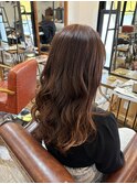 春カラーインナーカラーロングヘアー　２０代３０代４０代