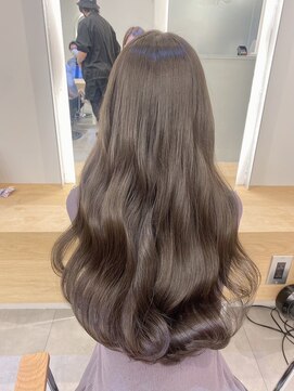 ジーナ 船橋(Zina) 髪質改善*ロングレイヤーグレーベージュ*美髪【Zina船橋】