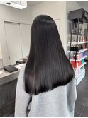 髪質改善 くせ毛 ストレート 縮毛矯正 艶髪 ロング 湿気対策