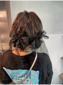 【ツインお団子】結婚式/卒業式/銀座/ヘアセット/アレンジ