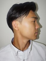 ルックグッドストア(LOOK GOOD STORE)&nbsp;メンズカットツーブロックサーフカール刈り上げセンターパート