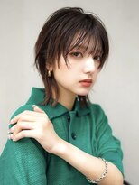 ギークス(GEEKS) 【GEEKS渋谷】ハッシュカット/バーガンディ/ウルフ/冬ヘア/小顔