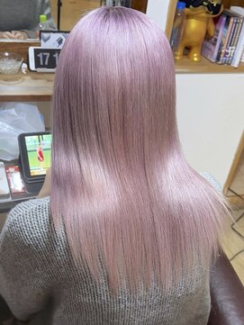 ブレイズヘアー(BLAZEhair) 【天使の輪カラー】ホワイトパープル×ブリーチ3回