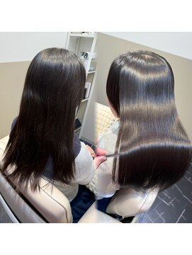 髪質改善/髪質改善ストレート/縮毛矯正/暗めカラー