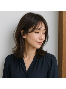 スープレックス ヘアーデザイン(SOUPREX HAIR DESIGN) ミディアムレイヤー外ハネボブ　20代 30代 40代 50代 髪質改善