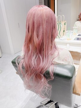 デイズ(days) ピンクベージュカラー/ロングヘアダブルカラー