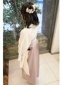 袴スタイルくるみちゃんハーフアップ