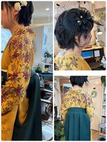 ハウオリ ヘアーワークス(Hauoli hair works)&nbsp;卒業式☆ヘアアレンジ×袴着付け