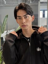トリッカ シブヤ(TRICCA SHIBUYA)&nbsp;メンズカットパーマフェザーニュアンス毛流れセンターパート渋谷
