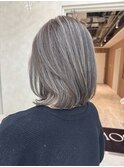 [本厚木/白髪ぼかしハイライト/縮毛矯正/髪質改善/大人女性]