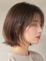 レセ 南柏店(Laissez)&nbsp;大人可愛い外ハネボブ/シースルーバング/ショコラベージュ