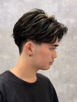 メンズヘアフェイス(Men's hair FACE。)&nbsp;刈り上げフェザーパーマ/メンズカット/センターパート