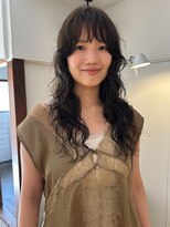 パーク(PARK)&nbsp;ニュアンスパーマ オリーブカラー レイヤーパーマ