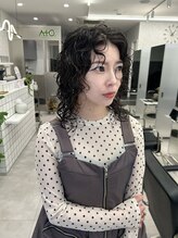 アト(Ato.)&nbsp;大人お洒落なレイヤーカットxスパイラルパーマ【菅井】【明石】