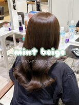 フォルテ 横浜店(FORTE) ブリーチなしダブルカラーで透明感ミントベージュ
