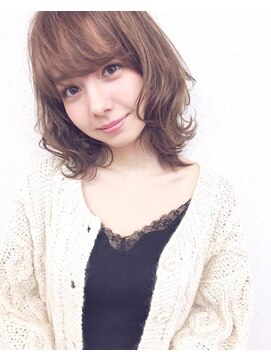 オルセン(OLSEN) 【BALLOON HIAR】オーダー多数*ミルクティーカラー×うぶバング