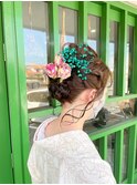 結婚式のお呼ばれヘアに♪