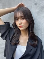 ロンド ストラーダ 心斎橋(Lond strada)&nbsp;韓国前髪顔周りロング×デザインカラー[心斎橋/髪質改善]