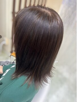 ヘアーサロン ティアレ(hair salon Tiare) 立体感細めハイライト×艶髪ストレートミディアム20代30代40代