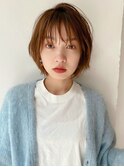 【HONEY渋谷】ふわくしゅショートボブ×カームベージュ★
