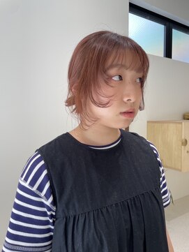 ニール 名古屋 伏見 丸の内(NEELU) 【Neelu】ナチュラルな顔周りレイヤー×オレンジ