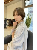 丸みショート/前髪あり/30代/40代/50代/ショートヘア