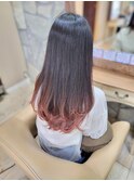 ☆ロングレイヤー/ピンクグラデーション/ピンクカラー 30代40代