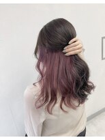 アオアクア バイ グルグル 小岩店(ao akua by GULGUL)&nbsp;ピンクベージュ　 ローズピンクインナーカラー　小岩