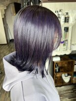 ヘアー リードレス(hair Re:dress)&nbsp;大人可愛い小顔外ハネおしゃれパープル寒色系