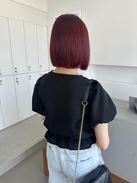 アム(am) チェリーレッド/ブリーチなしダブルカラー