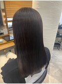 切りっぱなしロング/艶髪