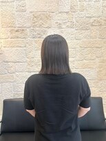 ヴァン カウンシル 川口店(VAN COUNCIL)&nbsp;うる艶綺麗な切りっぱなしボブ×髪質改善ケアTr 秋カラー#2