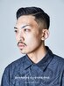 【顔剃りハーフ、フェード有り】カット+眉.額・目周り産毛剃り￥6600