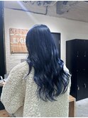 ネイビーカラーで色落ちも綺麗