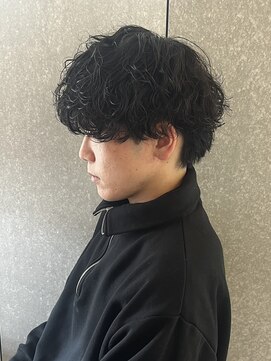 ニアウ 太田店(Niau) メンズナチュラルマッシュシャドウパーマ質感重視刈り上げない