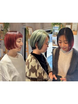 【六町駅徒歩5分】バレイヤージュ等のデザインカラーはお任せください★